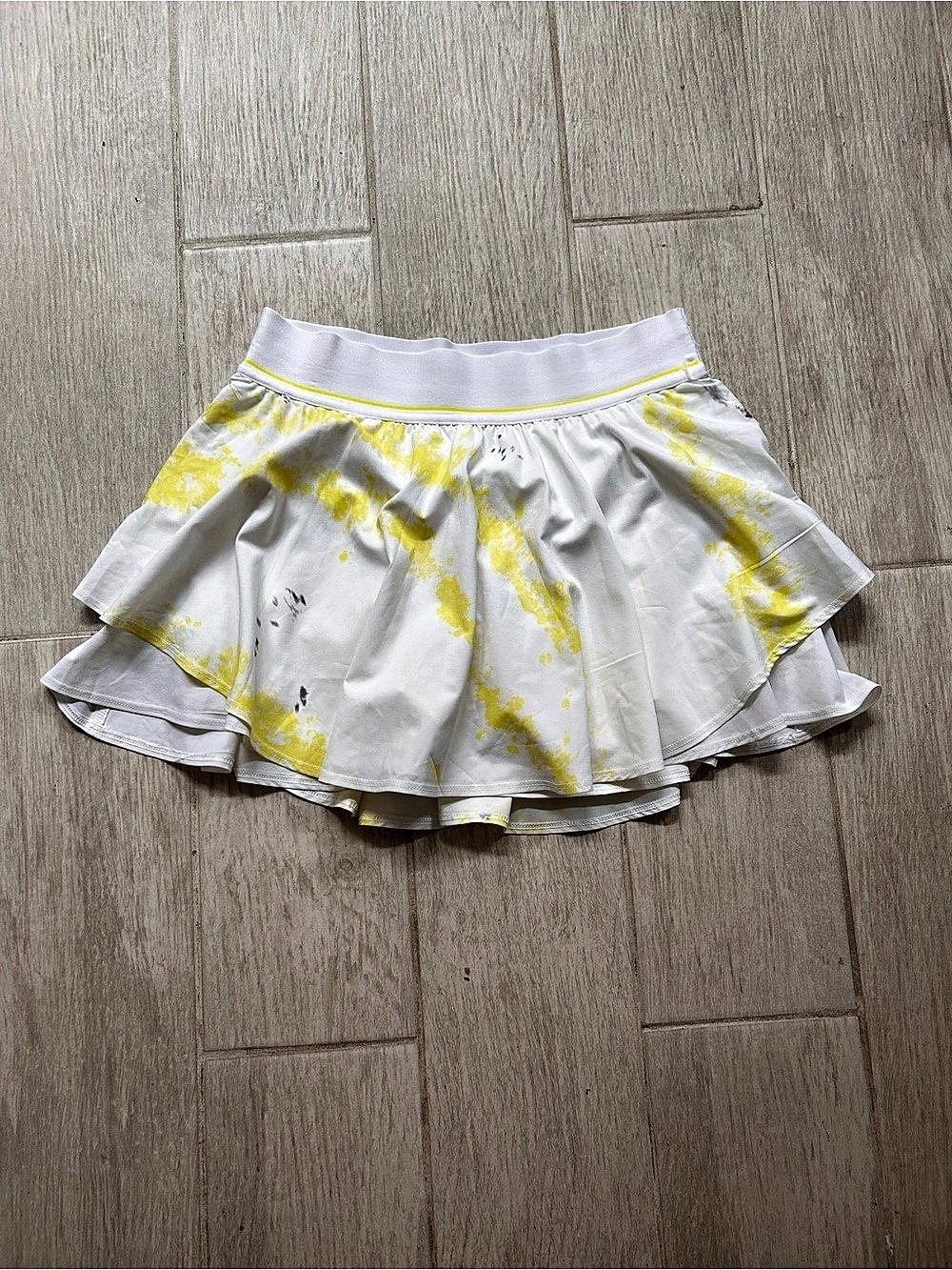 Lululemon Court Rival High-Rise Skirt * Splatter print  Layered Skater Skirt - S
